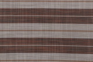 Phifertex Stripe Woven Vinyl Mesh Sling Chair Outdoor Fabric in Canyon