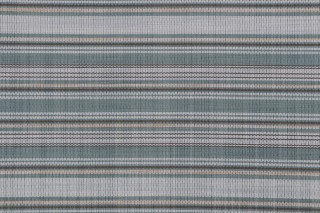 Phifertex Stripe Woven Vinyl Mesh Sling Chair Outdoor Fabric in Ocean