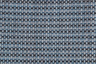 Phifertex Wicker Weave Woven Vinyl Mesh Sling Chair Outdoor Fabric in Ocean