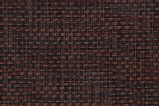 Phifertex Wicker Weave Woven Vinyl Mesh Sling Chair Outdoor Fabric in Rust/Grey