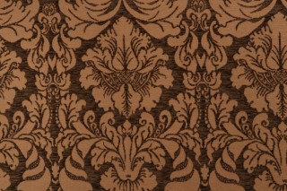 Scalamandre Cinque Chenille Damask Upholstery Fabric in Khaki