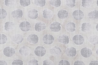 Ellen Degeneres Selva Spots Printed Cotton Drapery Fabric in Smoke