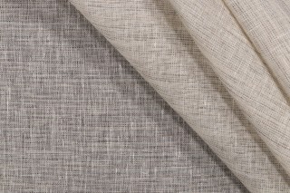 Aldeco Camargue Woven Sheer Drapery Fabric in Sea Salt for Scalamandre