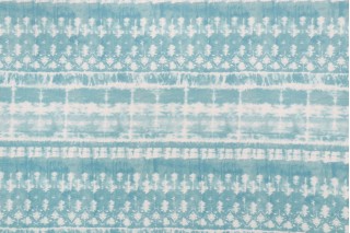 PK Lifestyles Shibori Landscape Printed Polyester Outdoor Fabric in Spa