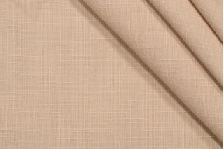 Linen Weave Woven Polyester Outdoor Fabric in Oatmeal