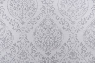 Valiant Fabrics Cynthia Damask Upholstery Fabric in Silver