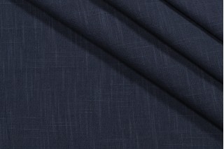 Origin Woven Linen Blend Decorator Fabric in Midnight