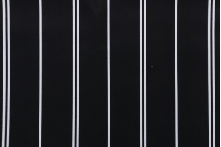 Richloom Stripe Printed Polyester Outdoor Fabric in Black/White