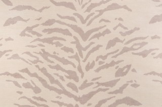 Zebra Woven Chenille Upholstery Fabric in Biscuit