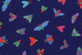 Subhashini Narayanan Garden Lights ANAD-22560-438 Printed Cotton Craft Fabric in Starry Night for Robert Kaufman 