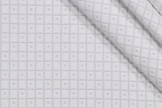 Covington Dot Matrix Matelasse Upholstery Fabric in 12-Pearl 