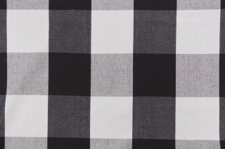 Covington Big Check Woven Decorator Fabric in 948-Charcoal 