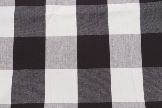 Covington Big Check Woven Upholstery Fabric in 948-Charcoal
