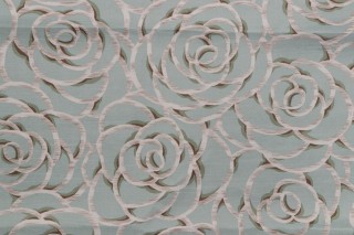 Julian Printed Polyester Drapery Fabric in Willow