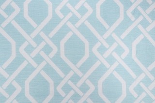 Sample of Thibaut Seagate W80020 Woven Solution Dyed Acrylic Outdoor Fabric in Aquamarine 