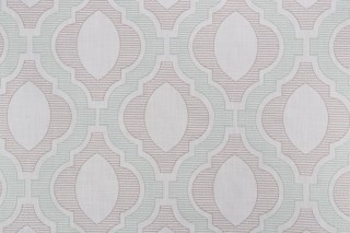 Valiant Fabrics Quincy Embroidered Drapery Fabric in Spa 