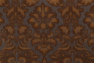 Fonthill Munro Damask Upholstery Fabric in Gold Ink for Scalamandre