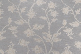 Grey Watkins Serene Silk Semi-Sheer Drapery Fabric in Pale Sky for Scalamandre