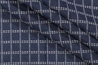 Bella Dura Motthaven Woven Polyolefin Outdoor Fabric in Indigo