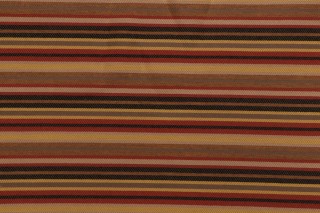 Scalamandre Tortola Stripe Woven Upholstery Fabric in Fired Earth