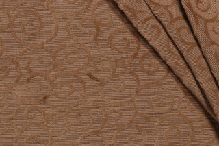 Grey Watkins Arabesque Grospoint Velvet Upholstery Fabric in Tan for Scalamandre