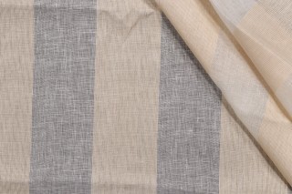 1 Yard Fonthill Saranac Sheer Drapery Fabric in Beige/Ecru for Scalamandre