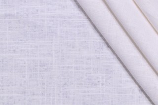 Wexford Linen Woven Decorator Fabric in White