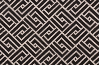 Covington Mozambique Chenille Upholstery Fabric in 905-Ebony
