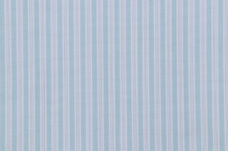 Thibaut Derby Ticking W80085 Woven Decorator Fabric in Aqua