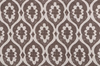 Thibaut Lucas F913044 Printed Linen Blend Drapery Fabric in Grey