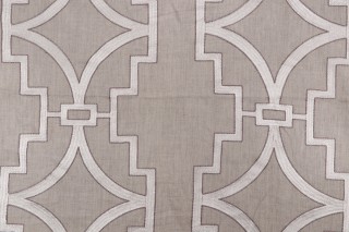 Anna French Songyue W736147 Embroidered Drapery Fabric in Natural for Thibaut