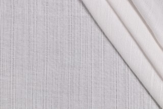 Thibaut Woven Semi-Sheer Drapery Weight Solution Dyed Acrylic Outdoor Fabric in White