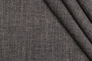 Anna French Luxe Weave W724124 Woven Chenille Upholstery Fabric in Black for Thibaut