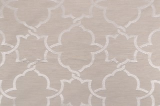 Jennifer Adams Carlton Embroidered Drapery Fabric in 117-Shell for Covington