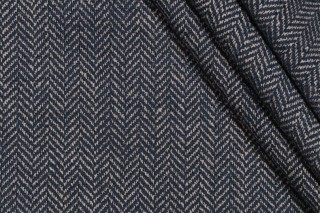 Thibaut Montebello W724141 Woven Chenille Upholstery Fabric in Navy