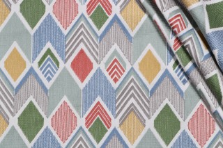 P Kaufmann Happy Vibes Embroidered Drapery Fabric in Carnival 