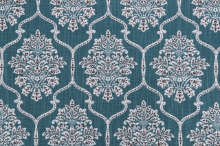 Premier Prints Dreamscape Printed Cotton Drapery Fabric in Plantation Blue