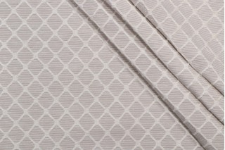 Thibaut Nadia Trellis W71813 Woven Chenille Upholstery Fabric in Cream