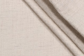 Covington Fluff Daddy Woven Felt-Backed Chenille Upholstery Fabric in 141-Cream