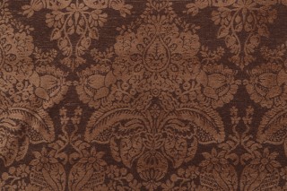 Thibaut Cape Damask W79070 Chenille Damask Upholstery Fabric in Brown