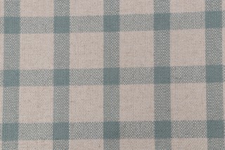 Thibaut Chandler Check W80074 Woven Upholstery Fabric in Aqua