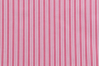 Thibaut Derby Ticking W80089 Woven Decorator Fabric in Pink