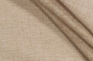 Scalamandre Chet Woven Chenille Upholstery Fabric in Cream