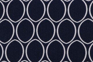 Thibaut Ellipse W80320 Woven Solution Dyed Acrylic Outdoor Fabric in Navy
