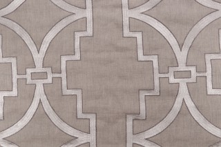 Anna French Songyue W736147 Embroidered Drapery Fabric in Natural for Thibaut