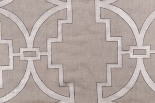 Anna French Songyue W736147 Embroidered Drapery Fabric in Natural for Thibaut