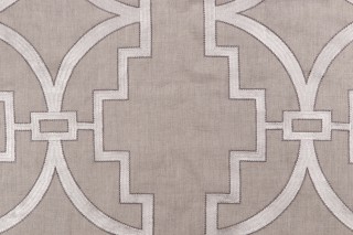Anna French Songyue W736147 Embroidered Drapery Fabric in Natural for Thibaut