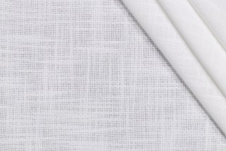 Valdese Weavers Norden Woven Drapery Fabric in White