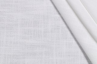 Valdese Weavers Norden Woven Drapery Fabric in White