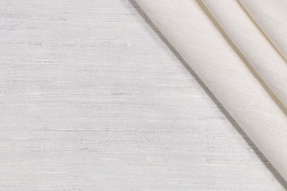 Soprano Silk Woven Decorator Fabric in Ivory